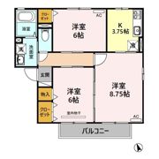 リーセント軽井沢 A/Bの間取り画像