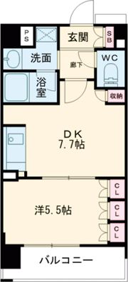 ワコーレ神戸元町I’zの間取り画像