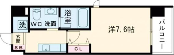 リアンジェ兵庫本町の間取り画像