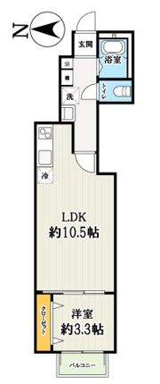 キャメル東府中の間取り画像