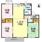 セジュールワヤマ Cの間取り画像