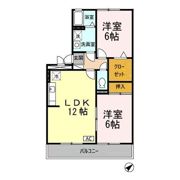 クレール徳力の間取り画像