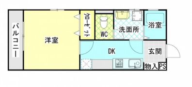 カーサ・ソレイユ黒川Bの間取り画像