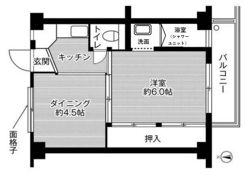 ビレッジハウス城東4号棟の間取り画像