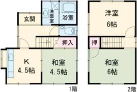 佃貸家（不知火）の間取り画像