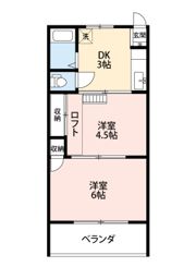 大吉アパートメント東松山の間取り画像