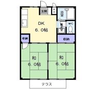 コーポさかえAの間取り画像