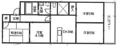 ホープス国府の間取り画像