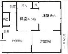 さくらハイツの間取り画像