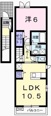 アジェラートⅡの間取り画像