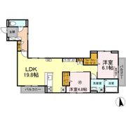 D-ROOM室見の間取り画像
