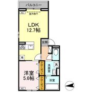 ソレイユ咲田Bの間取り画像