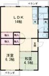 コーポ柳原の間取り画像