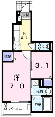 モデッサ・Kの間取り画像