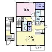 エフ・エレガント Cの間取り画像