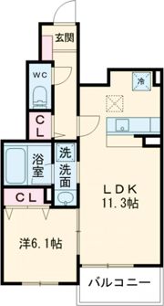 グランヴェール泉ヶ丘Ⅴの間取り画像