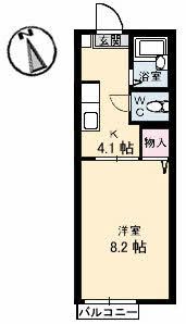 プレザントハイツの間取り画像