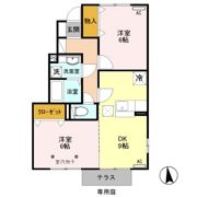 アロース・ガーデン Aの間取り画像
