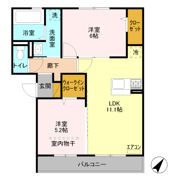 アネシス Ⅱの間取り画像
