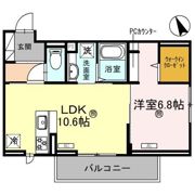 D-PLACE駅南大路の間取り画像