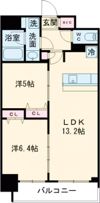 アーバネックス南新町の間取り画像