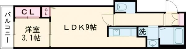 SMILEAX新大江の間取り画像