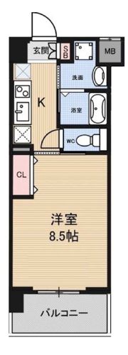 フィオレ・レジデンス出島海岸通の間取り画像