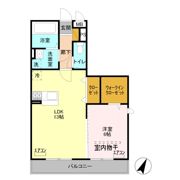 プランドール谷中 Cの間取り画像