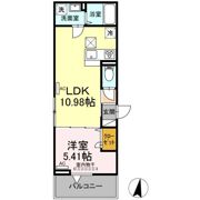 UP GOD HORIKIRIの間取り画像