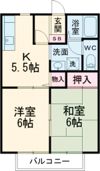 ビーライン風師ⅡBの間取り画像