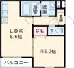 フジパレス吉田WESTの間取り画像