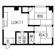 グランディーズ呼続の間取り画像
