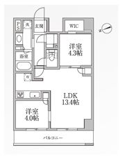 レジディア新御徒町Ⅱの間取り画像