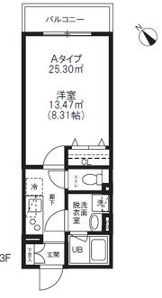 アルティザ氷川台の間取り画像