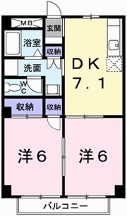 ブルーメン ベートの間取り画像