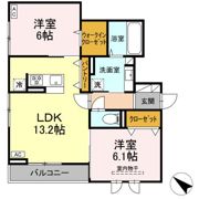 DーROOM泉崎Ⅱの間取り画像