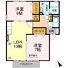 コンフォートハイツ B棟の間取り画像