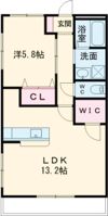 ブロードタウン神野C棟の間取り画像