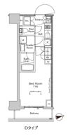プラウドフラット門前仲町Ⅴの間取り画像