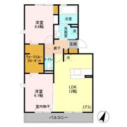 グランドゥール 高柳 Cの間取り画像