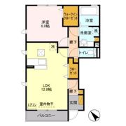 クレール Ⅰの間取り画像