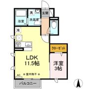 コージーコートの間取り画像
