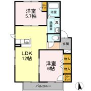 クロッカス翼 Aの間取り画像