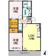 エスポワール笹本 Aの間取り画像