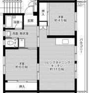 ビレッジハウス大牟田2号棟の間取り画像