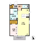 アクアベーネ Bの間取り画像