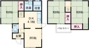 平岡町新在家戸建の間取り画像