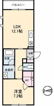 シャーメゾンステージ新山口駅前 C棟の間取り画像