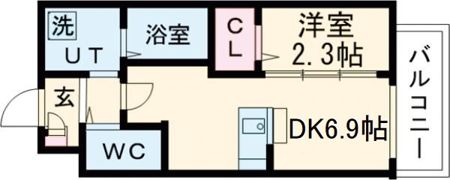 アルモカーサ三国ヶ丘の間取り画像