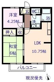 サンフラットAの間取り画像